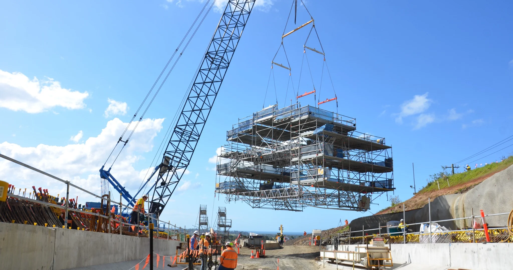 İskele sistemleri arka plan görseli