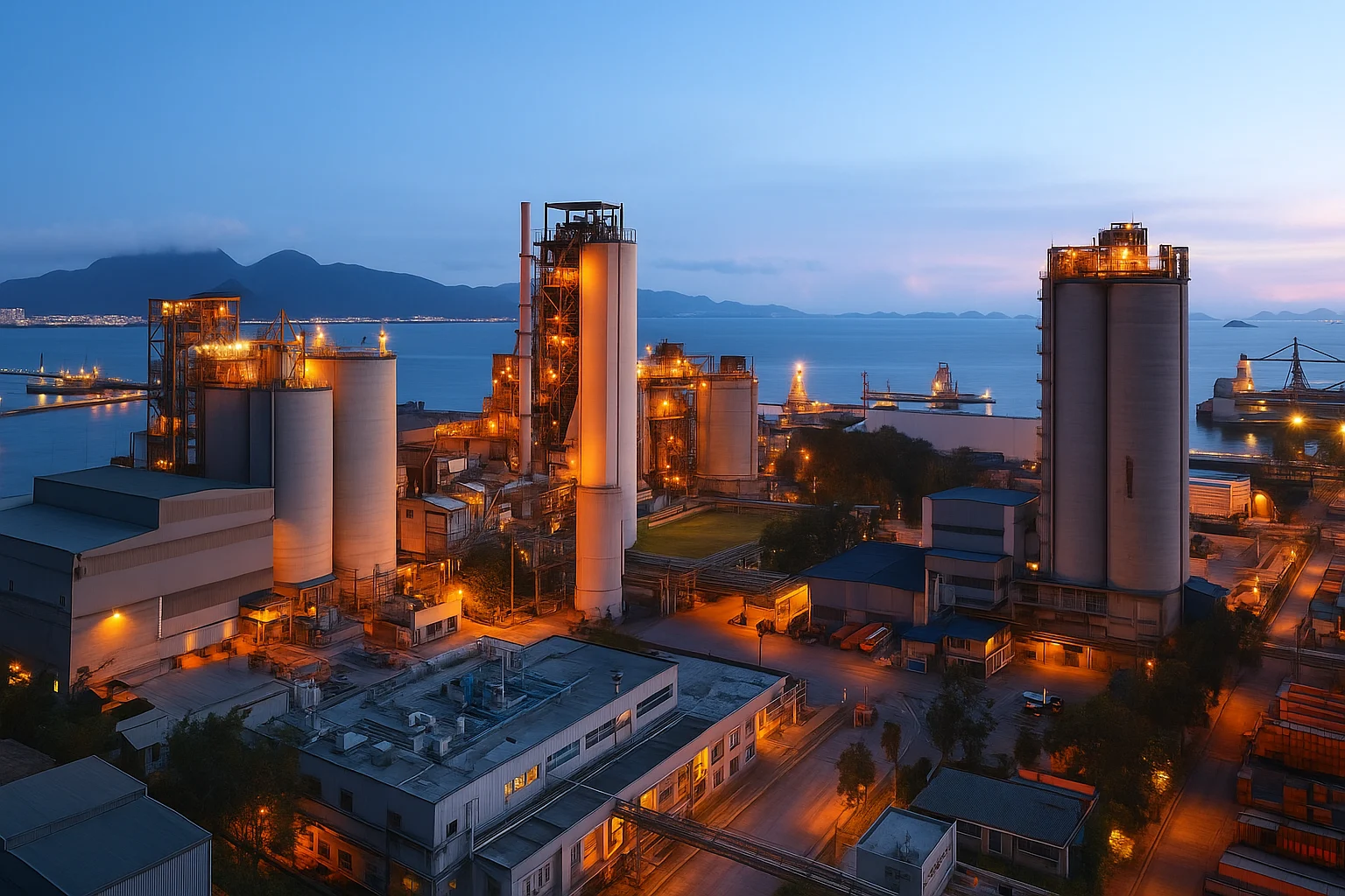 Çimento tesisi arka plan görseli (masaüstü)