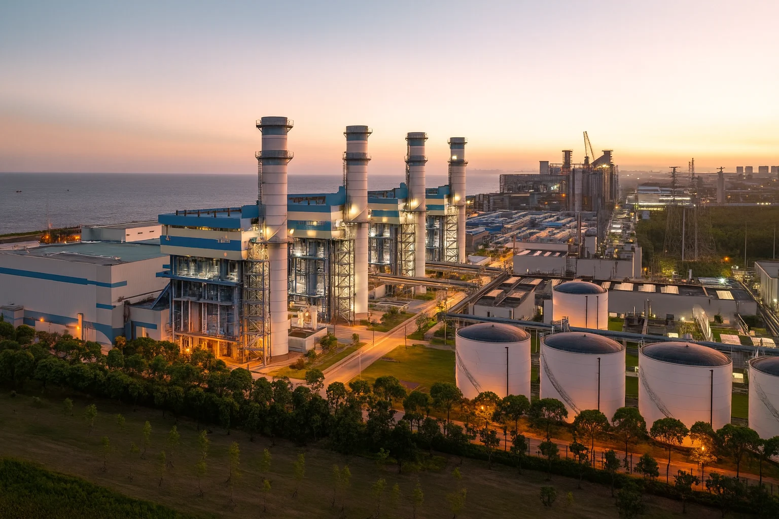 Enerji tesisi arka plan görseli (masaüstü)