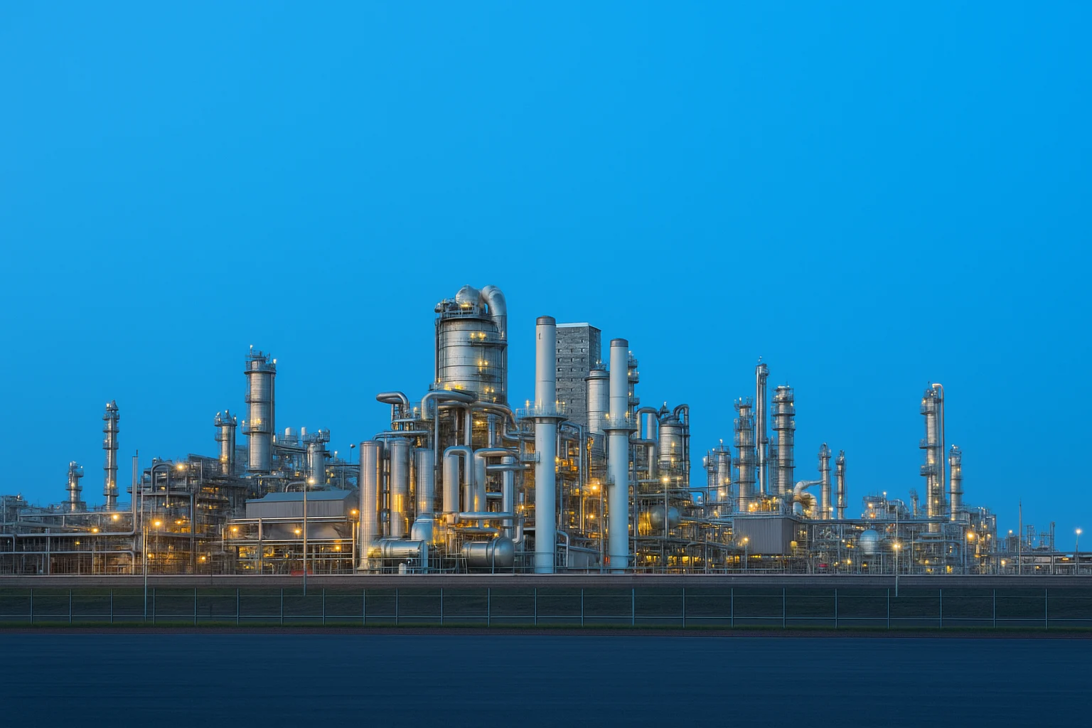 Petrokimya tesisi arka plan görseli (masaüstü)